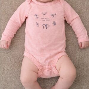 Carter's Pink Graphic Long Sleeve Bodysuit